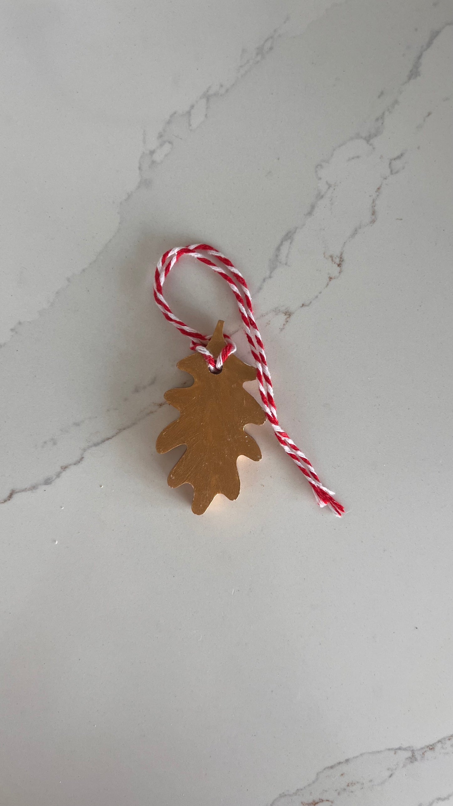 Decoração de Natal e Outono - Folha Dourada Perfumada